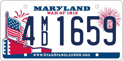 MD license plate 4MD1659