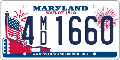 MD license plate 4MD1660