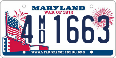 MD license plate 4MD1663