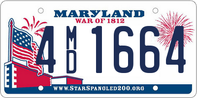 MD license plate 4MD1664