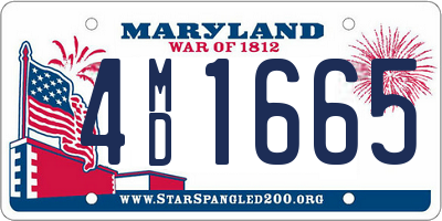 MD license plate 4MD1665