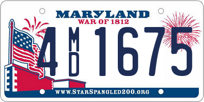 MD license plate 4MD1675