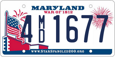 MD license plate 4MD1677