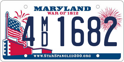 MD license plate 4MD1682