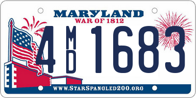 MD license plate 4MD1683