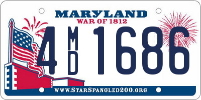 MD license plate 4MD1686