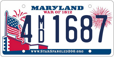 MD license plate 4MD1687