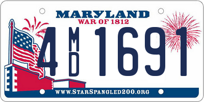 MD license plate 4MD1691