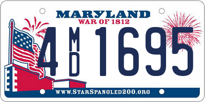 MD license plate 4MD1695