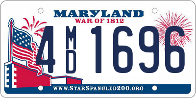 MD license plate 4MD1696