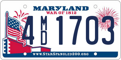 MD license plate 4MD1703