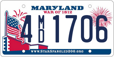 MD license plate 4MD1706