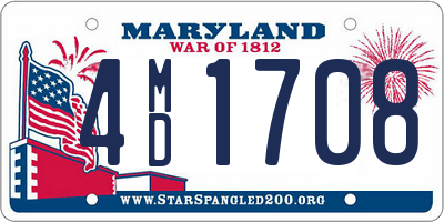 MD license plate 4MD1708