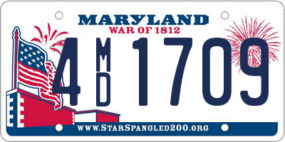 MD license plate 4MD1709