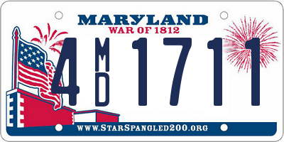 MD license plate 4MD1711