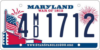 MD license plate 4MD1712