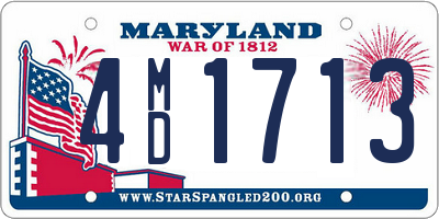 MD license plate 4MD1713