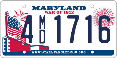 MD license plate 4MD1716