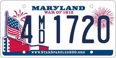 MD license plate 4MD1720