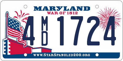 MD license plate 4MD1724