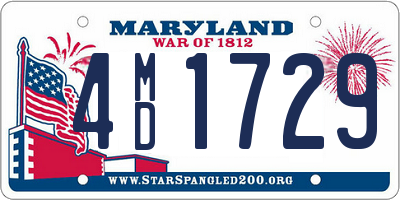 MD license plate 4MD1729