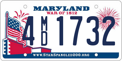 MD license plate 4MD1732