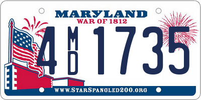 MD license plate 4MD1735