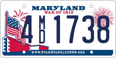 MD license plate 4MD1738