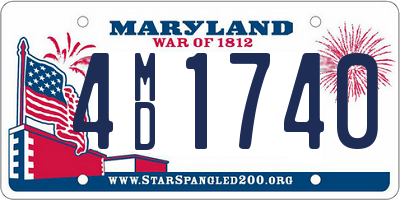 MD license plate 4MD1740