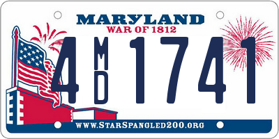 MD license plate 4MD1741