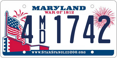 MD license plate 4MD1742