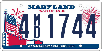 MD license plate 4MD1744