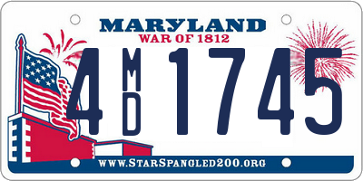 MD license plate 4MD1745