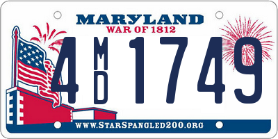 MD license plate 4MD1749