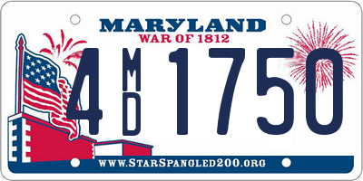 MD license plate 4MD1750