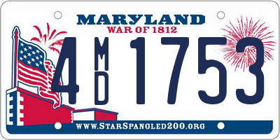 MD license plate 4MD1753