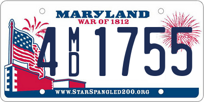 MD license plate 4MD1755