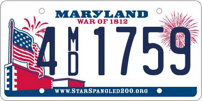 MD license plate 4MD1759