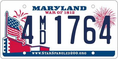 MD license plate 4MD1764