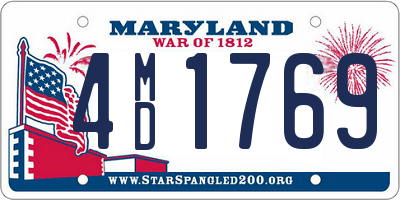 MD license plate 4MD1769