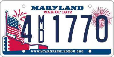 MD license plate 4MD1770