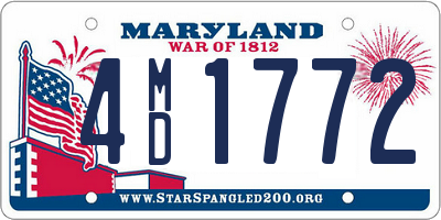 MD license plate 4MD1772
