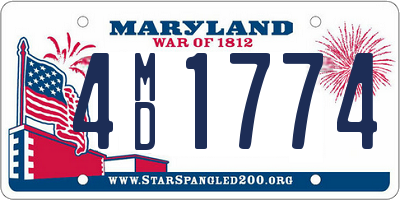 MD license plate 4MD1774