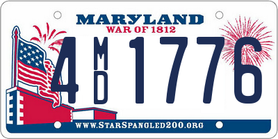 MD license plate 4MD1776