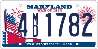 MD license plate 4MD1782