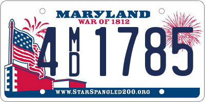 MD license plate 4MD1785