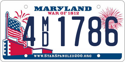 MD license plate 4MD1786