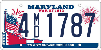 MD license plate 4MD1787