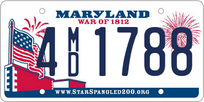 MD license plate 4MD1788