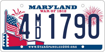 MD license plate 4MD1790